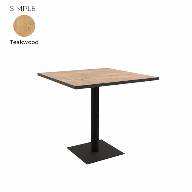 Стол обеденный квадратный Алсав 21SIMPLE.008 Teakwood
