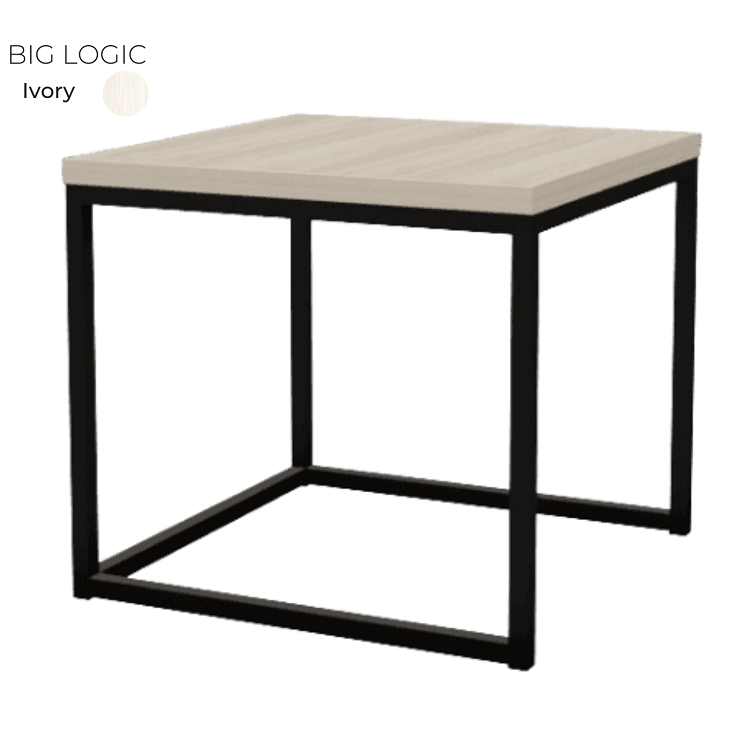Стол журнальный квадратный большой Алсав BIG LOGIC 21B-LOGIC.001 Ivory