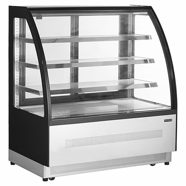 Витрина кондитерская TEFCOLD LPD1200C/BLACK черная/нерж