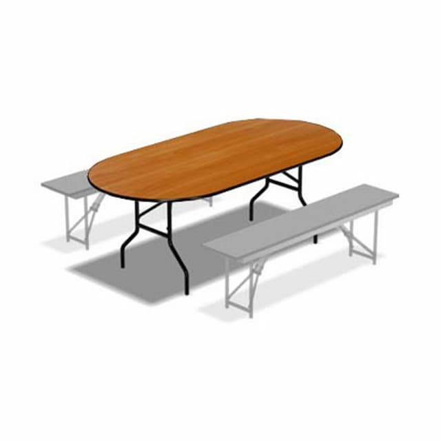 Стол банкетный складной овальный 1800х800 M-0307
